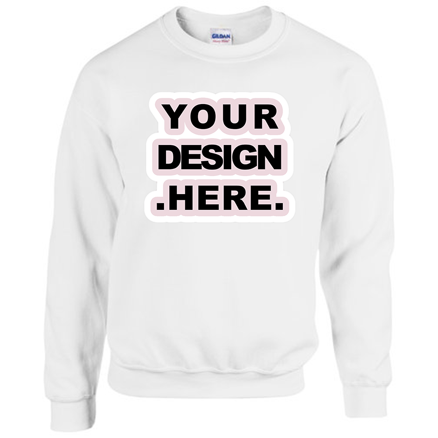 Custom Printed Unisex Sweatshirts (Full Service - Print, Press & Shipped)